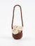 [BerryBow Canonical] BB-CHR-FLR-WHT-01 | Hero | White Basket Crochet Car Charm – Handmade by Berry Bow