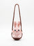 [BerryBow Canonical] BB-CHR-ANI-PNK-01 | Hero | Pink Bunny Crochet Car Charm – Handmade by Berry Bow