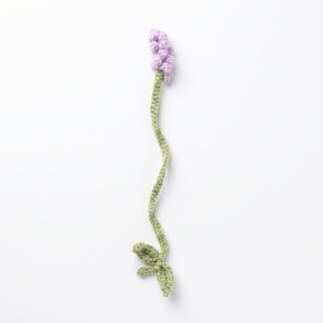 Baby Lavender Crochet Bookmark – Handmade by Berry Bow