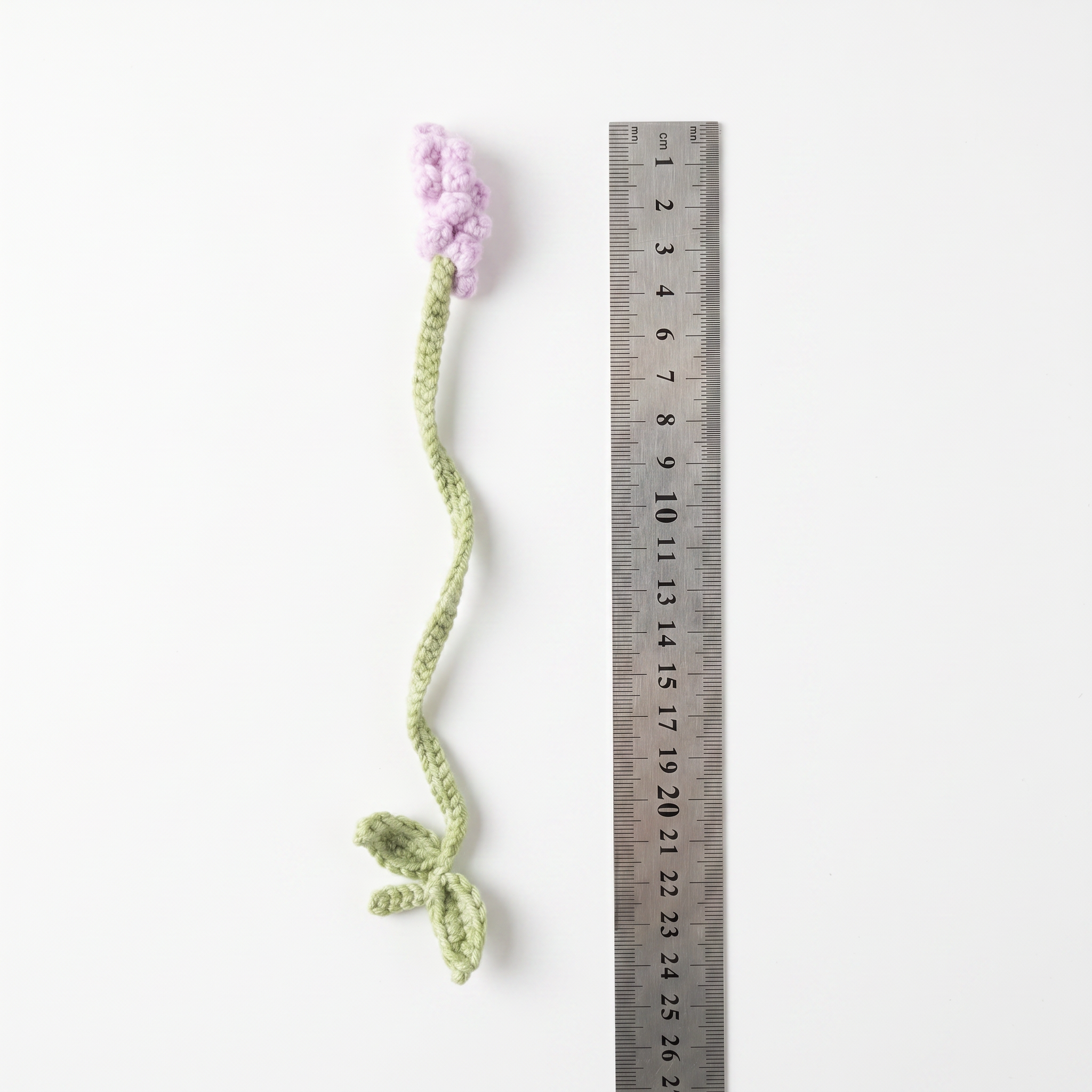 Baby Lavender Crochet Bookmark – Handmade by Berry Bow