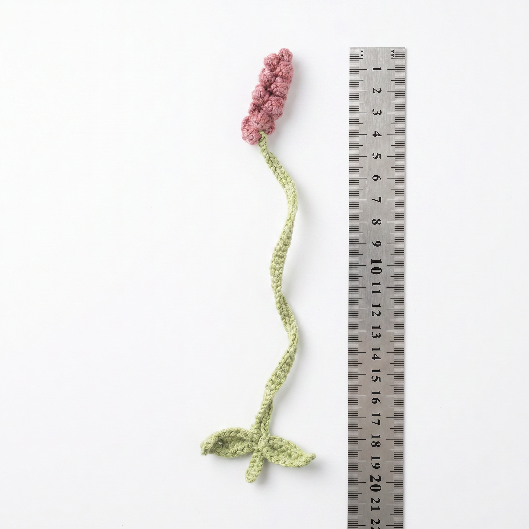 Soft Purple Lavender Crochet Bookmark – Handmade by Berry Bow
