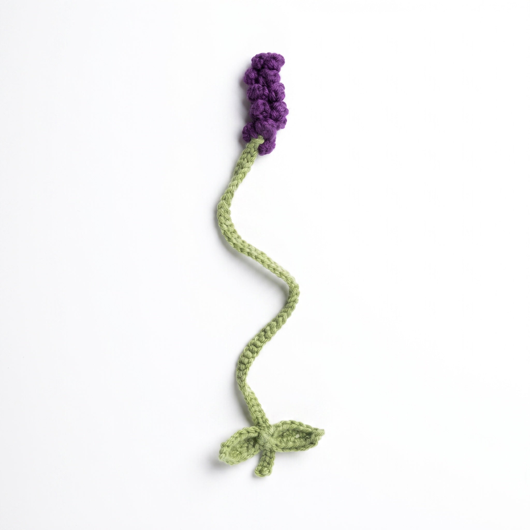 Deep Purple Lavender Crochet Bookmark – Handmade by Berry Bow