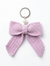 Purple Bow Crochet Keychain – Handmade by Berry Bow