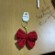Red Bow Crochet Keychain – Handmade by Berry Bow