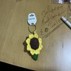 Sunflower Crochet Keychain – Handmade by Berry Bow