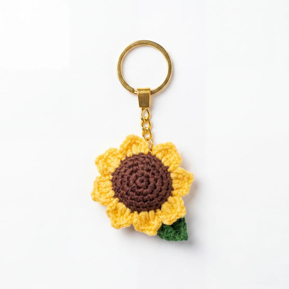 Sunflower crochet keychain by BerryBow